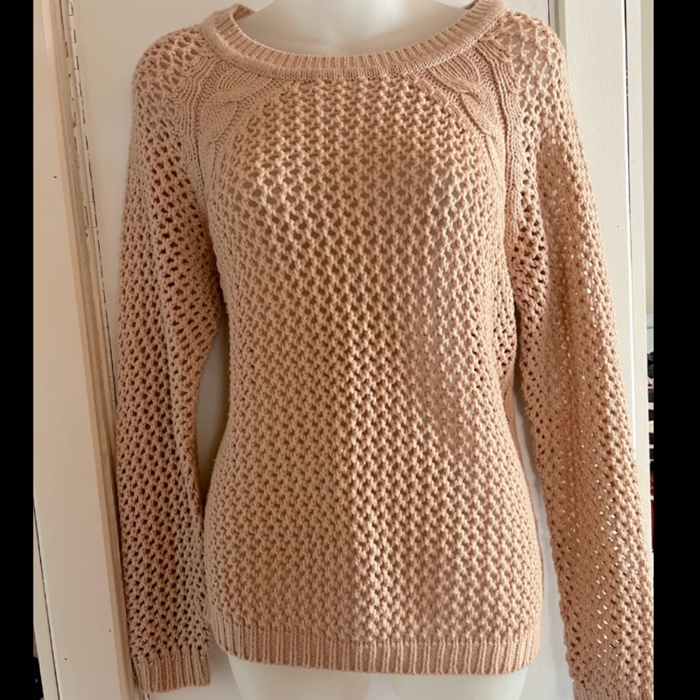 Sweater knit sweater pink beige sweater winter clothing fall